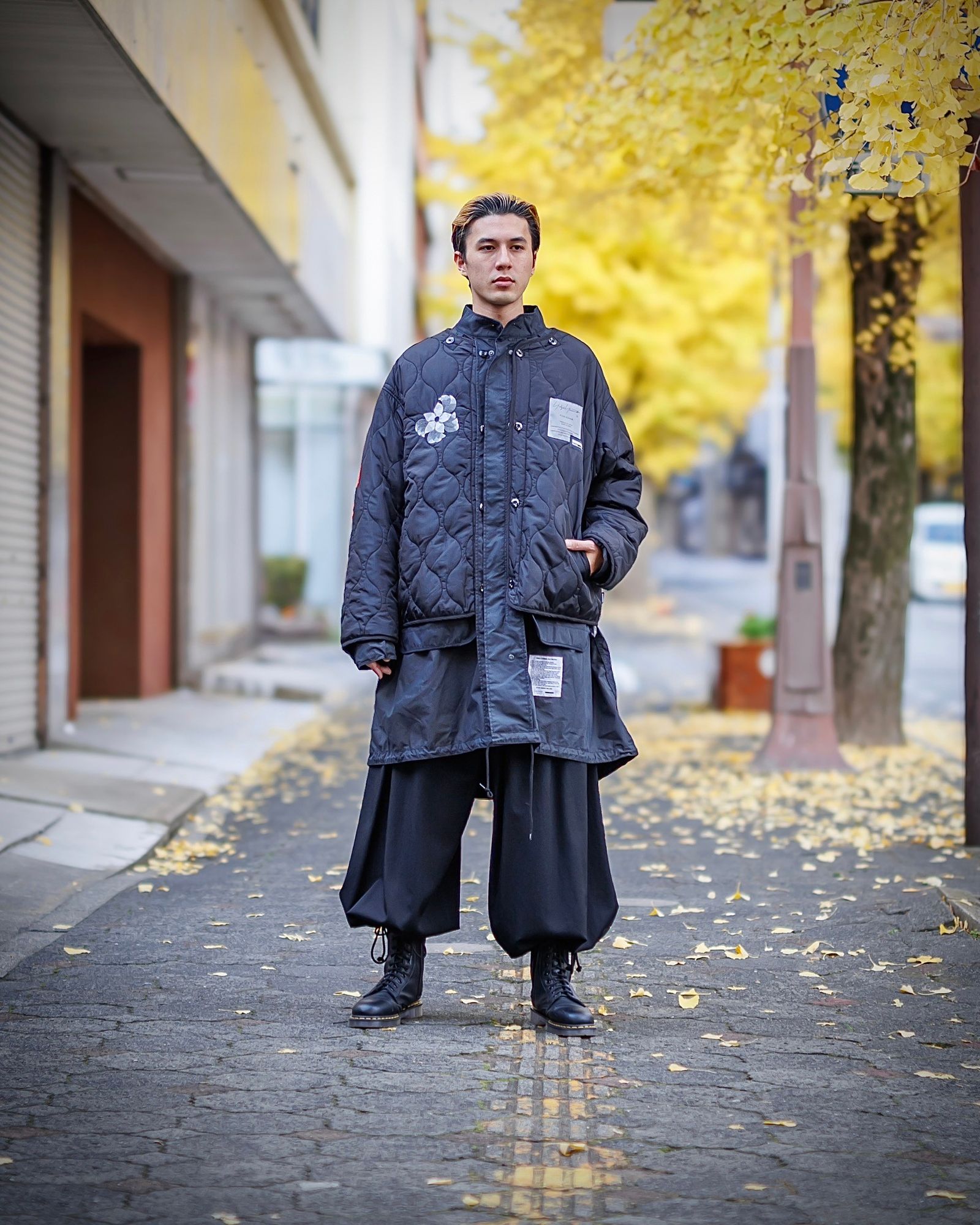 yohji yamamoto x NEIGHBORHOOD FIELD PARKA SHELL&LINER スタイル