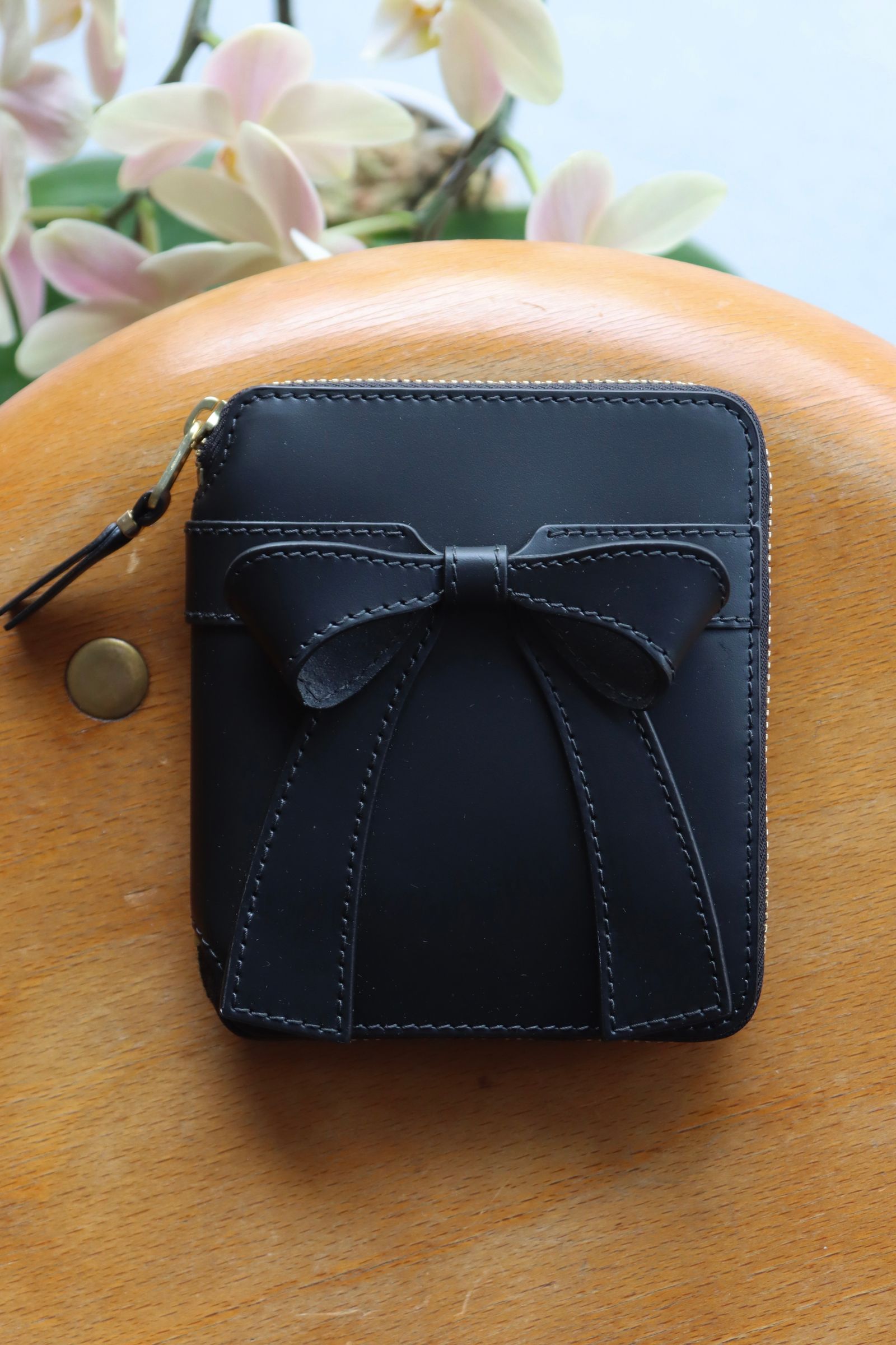 Wallet COMME des GARCONS - コムデギャルソン 財布 Big Bow Full Zip
