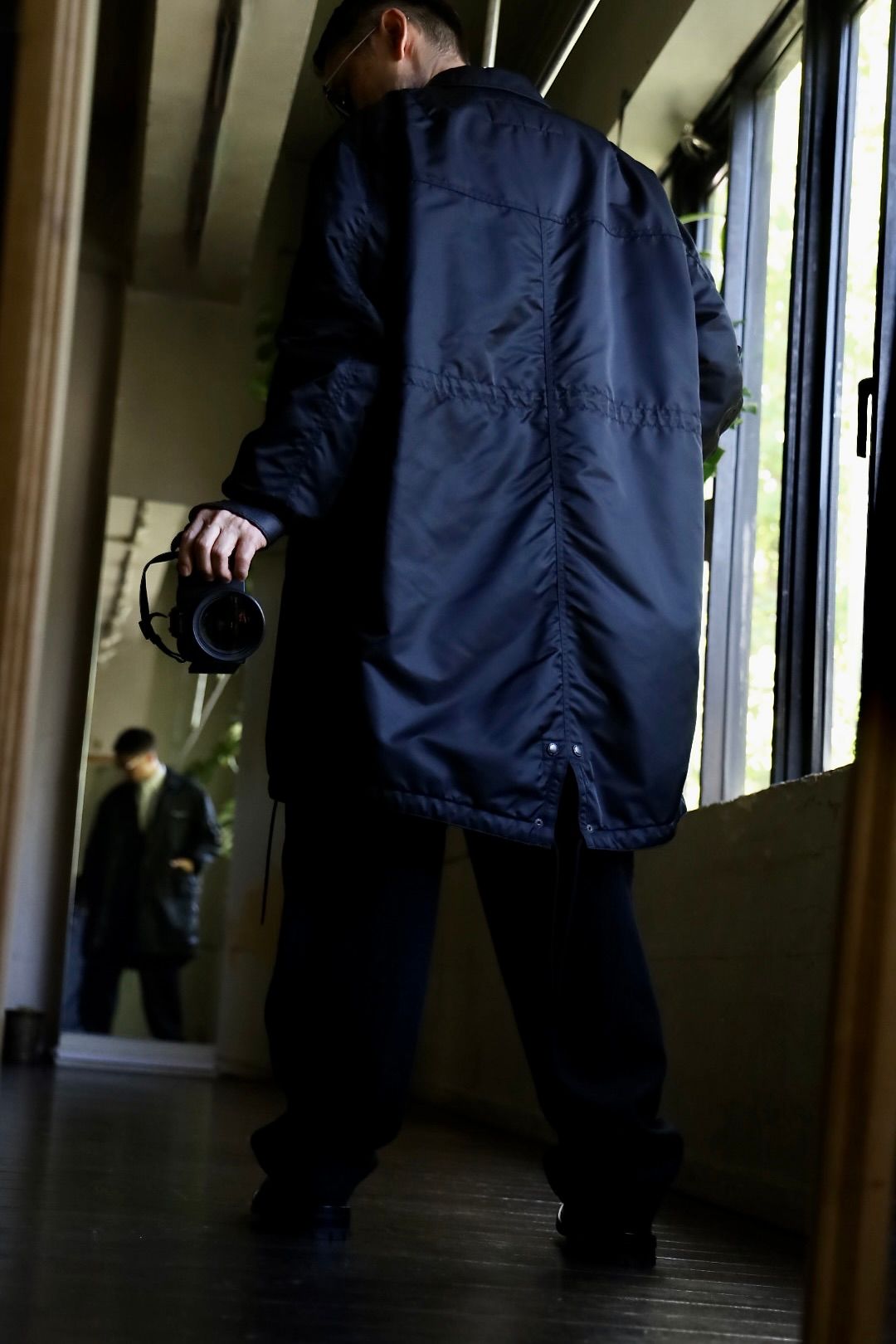 COMME des GARCONS HOMME ナイロンツイルコートスタイル2024.10.05