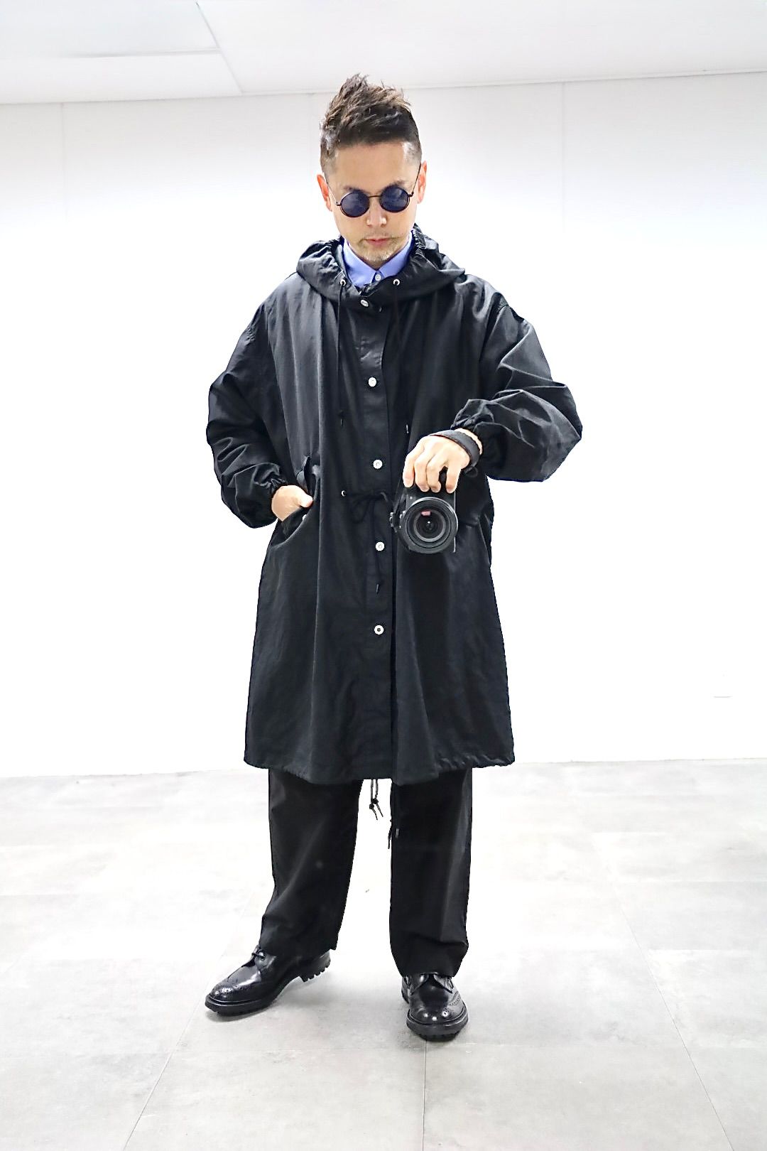 COMME des GARCONS HOMME 26SS 綿麻M-51モッズコートスタイル | 8018