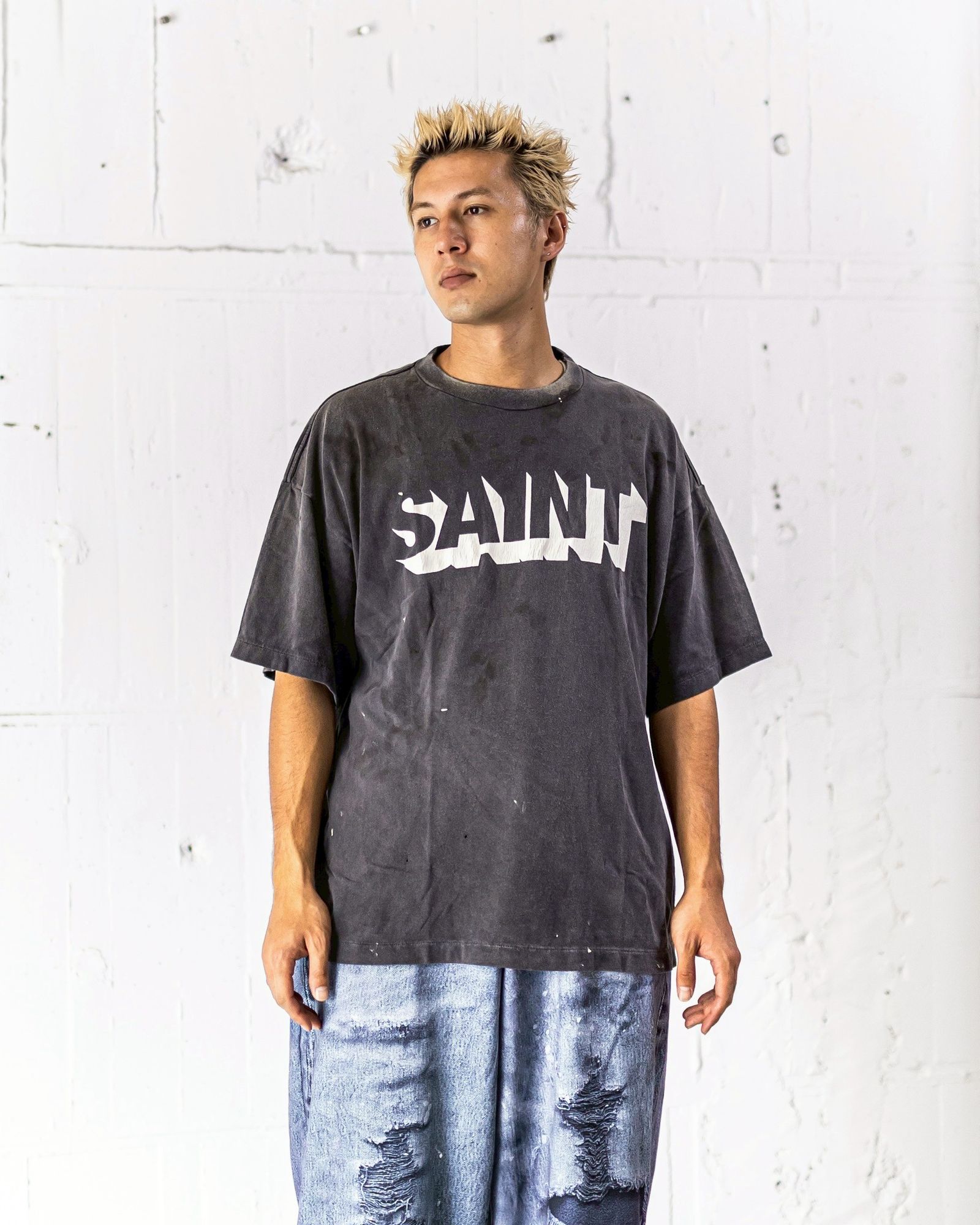 SAINT M×××××× - セントマイケル Tシャツ SAINT SS TEE(SM-HR1-0000
