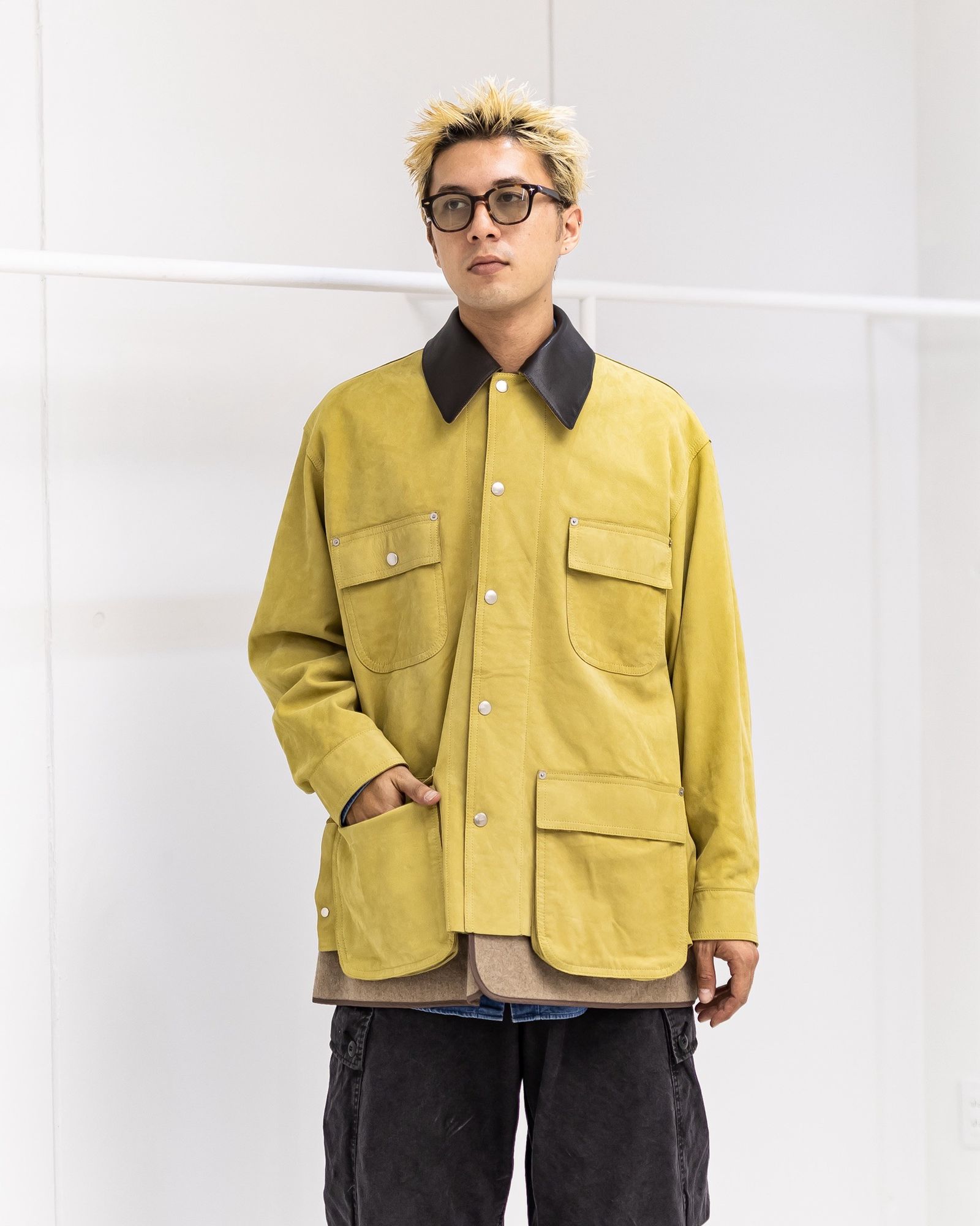 YOKE - ヨーク 25FW カバーオールNuback Leather Coverall Jacket