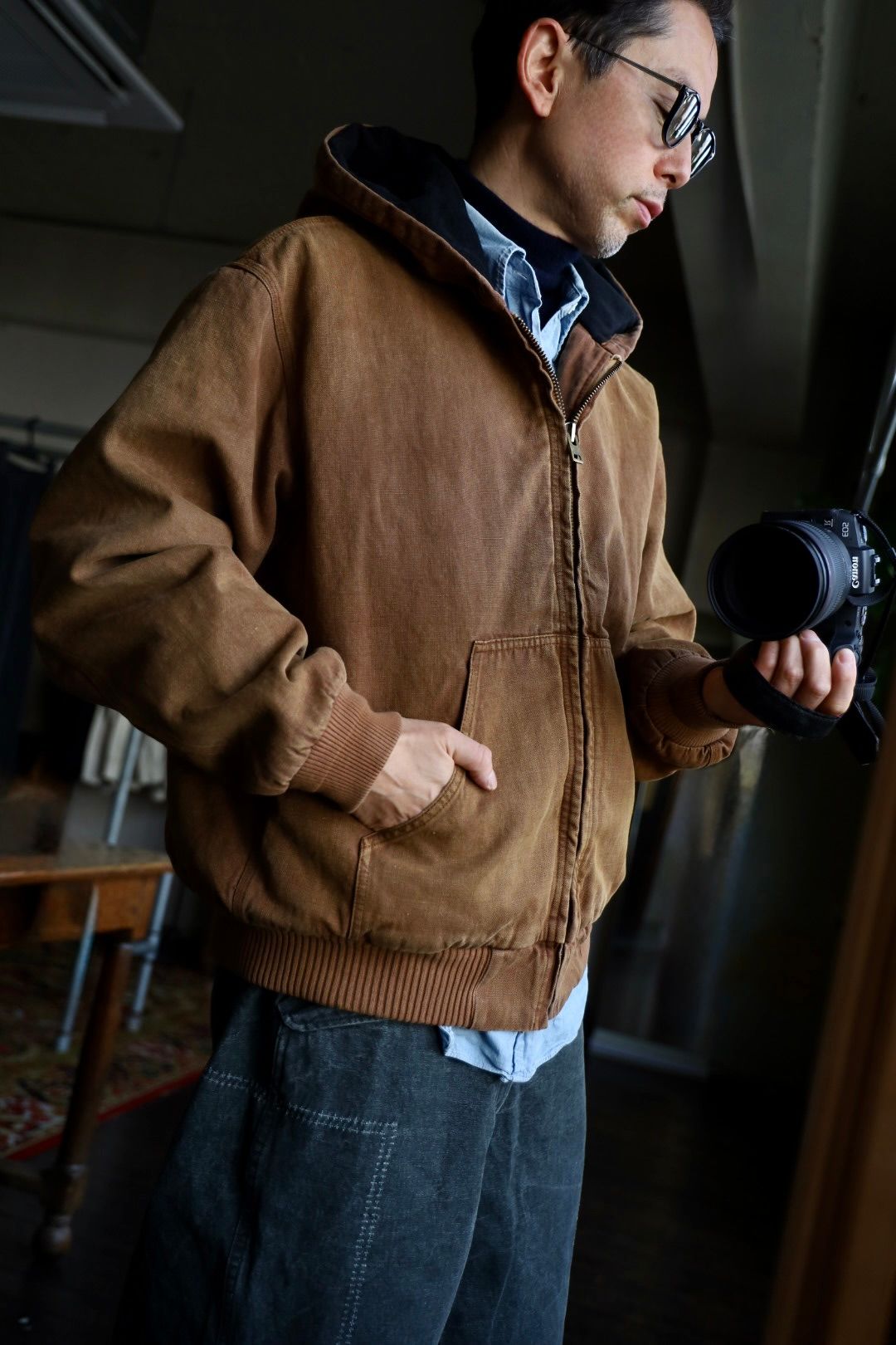 A.PRESSE - アプレッセ Silk Linen Hooded Parka(25SAP-01-14H)BROWN