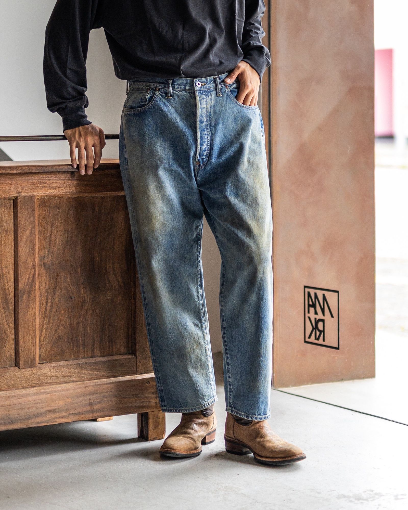 A.PRESSE - アプレッセ 2025 STYLE2 No.37 Washed Wide Denim Pants