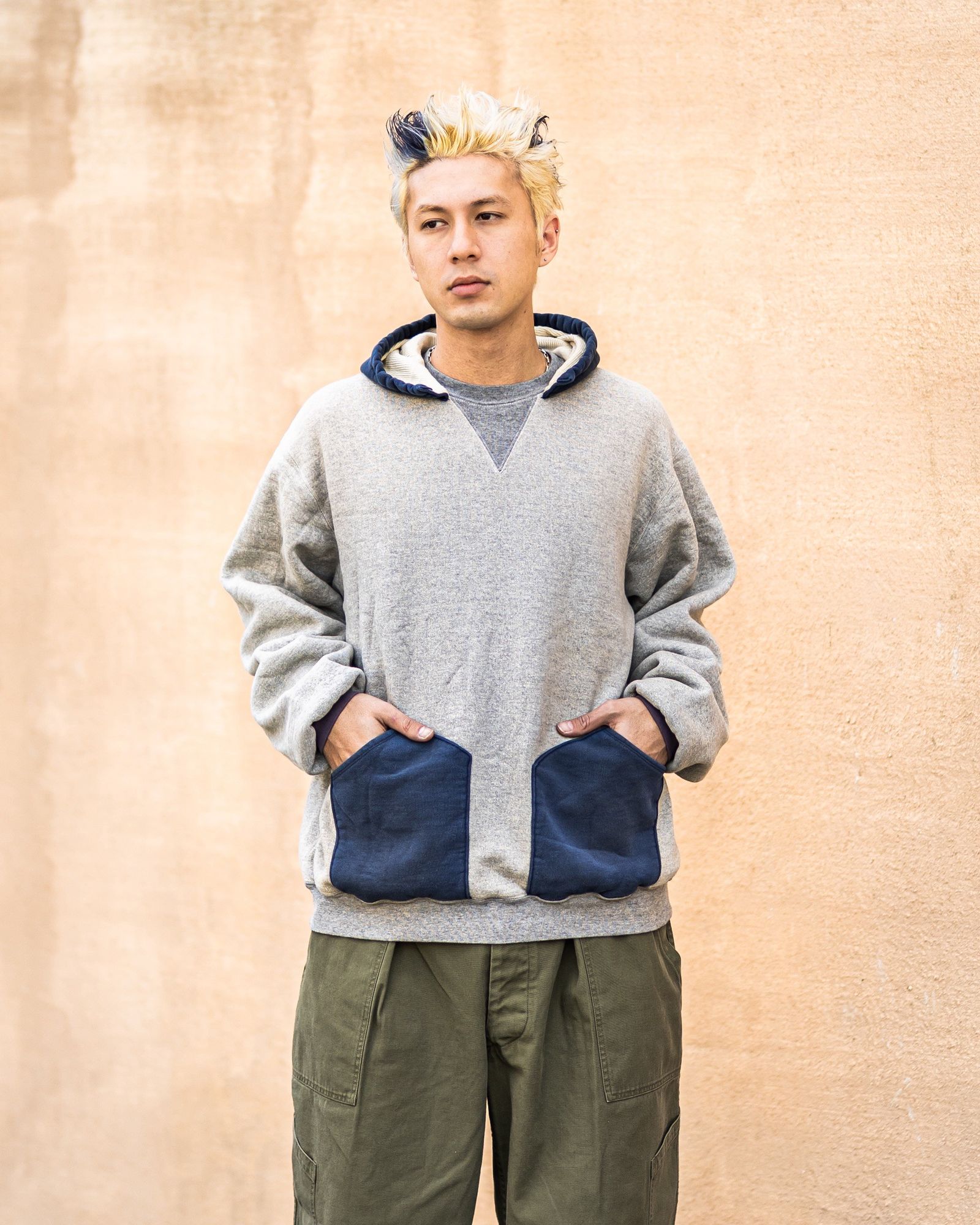 A.PRESSE - アプレッセ 2026 STYLE1 Vintage Attached Hood Sweat