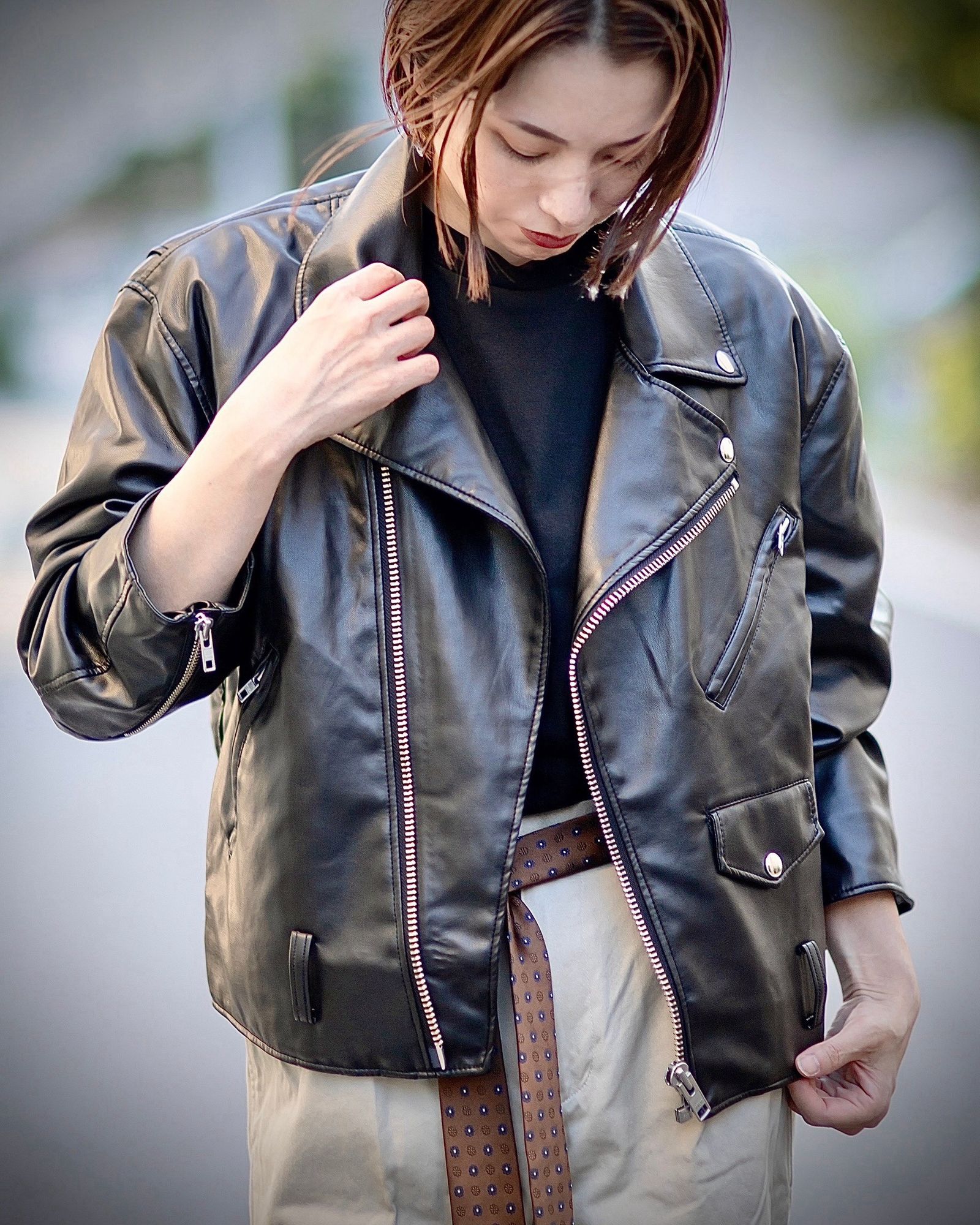 新品 ジェービーアタイア Paris mortercycle jacket