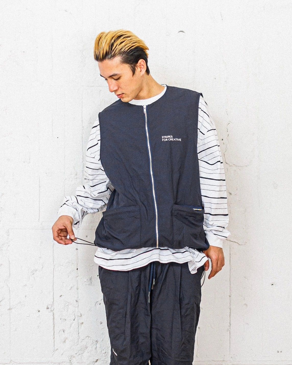 Stripes For Creative - S.F.C 25SS エスエフシー STITCHED ZIP VEST