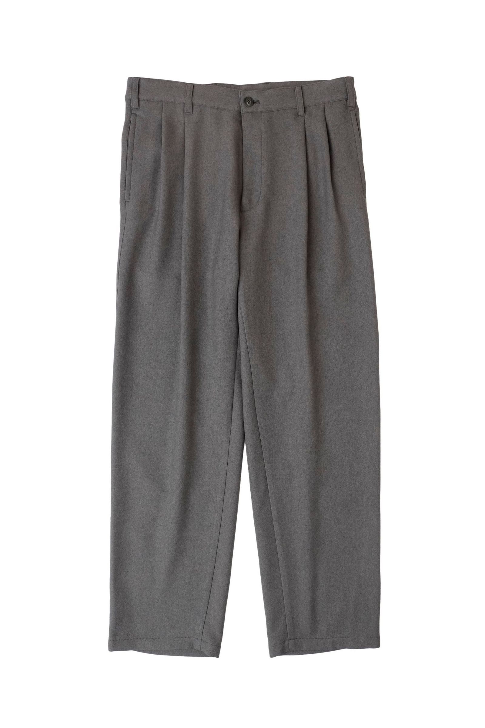 EVCON - [ラスト1点] 2TUCK EASY TROUSERS | D.GREEN | スラックス