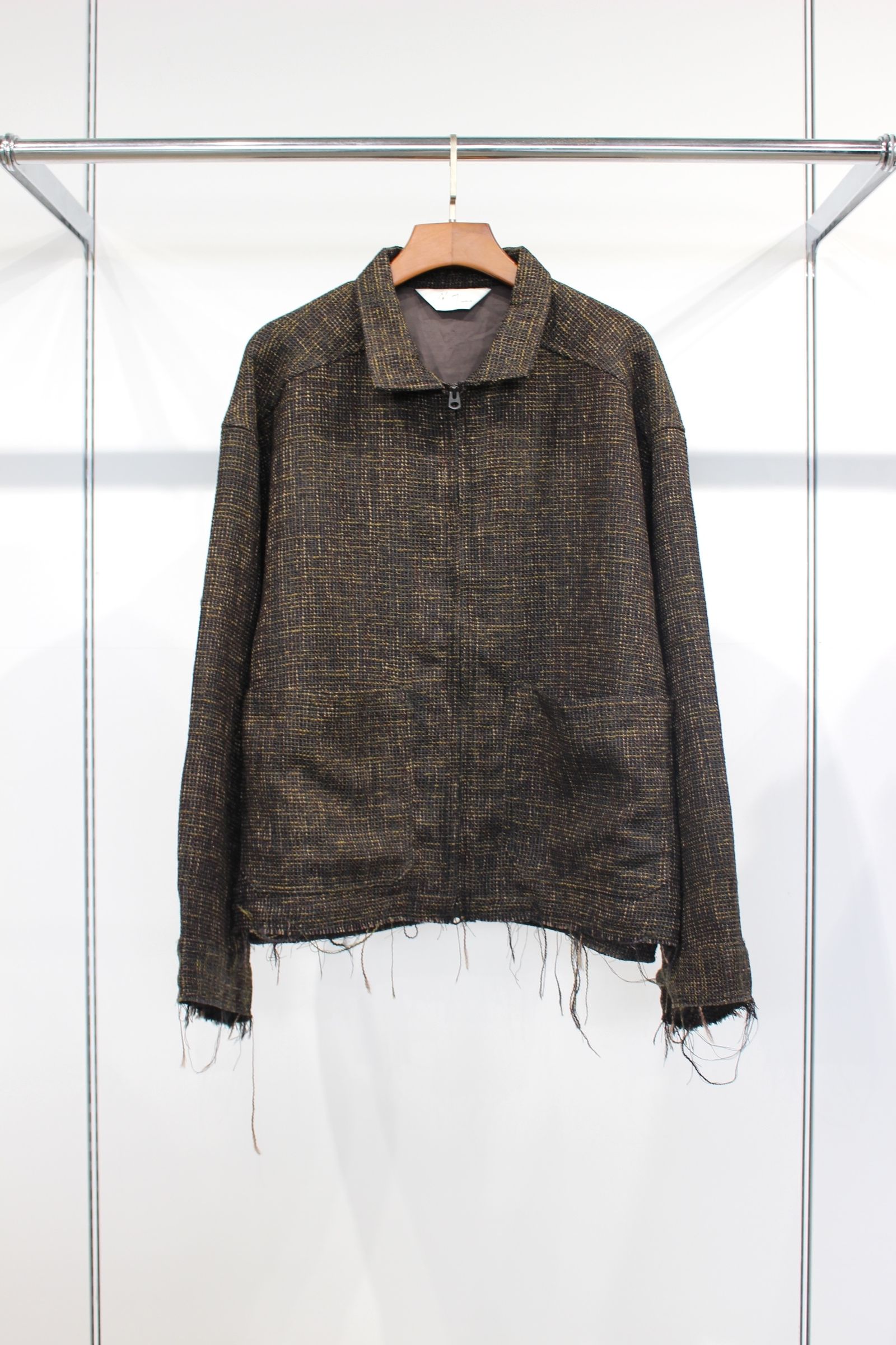 ANCELLM - TWEED ZIP JACKET | BROWN | ジャケット | NapsNote