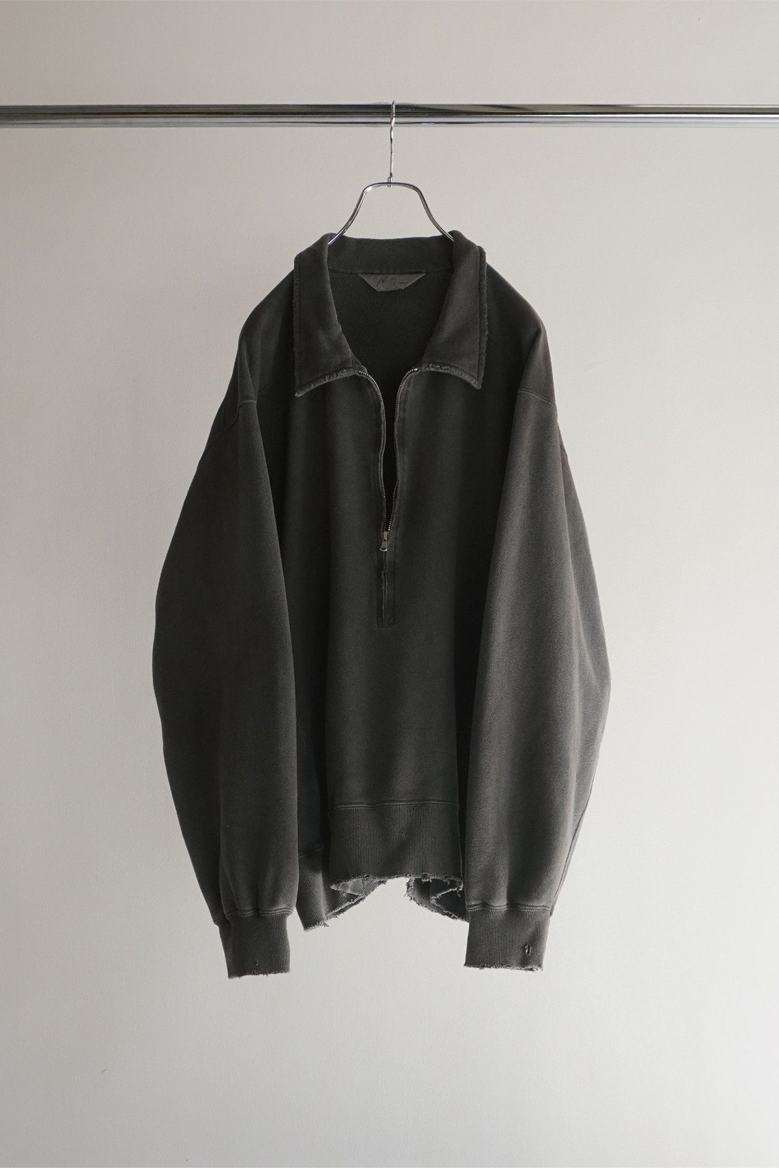 ANCELLM - HALF ZIP SWEAT SHIRT | BLACK | スウェット | NapsNote