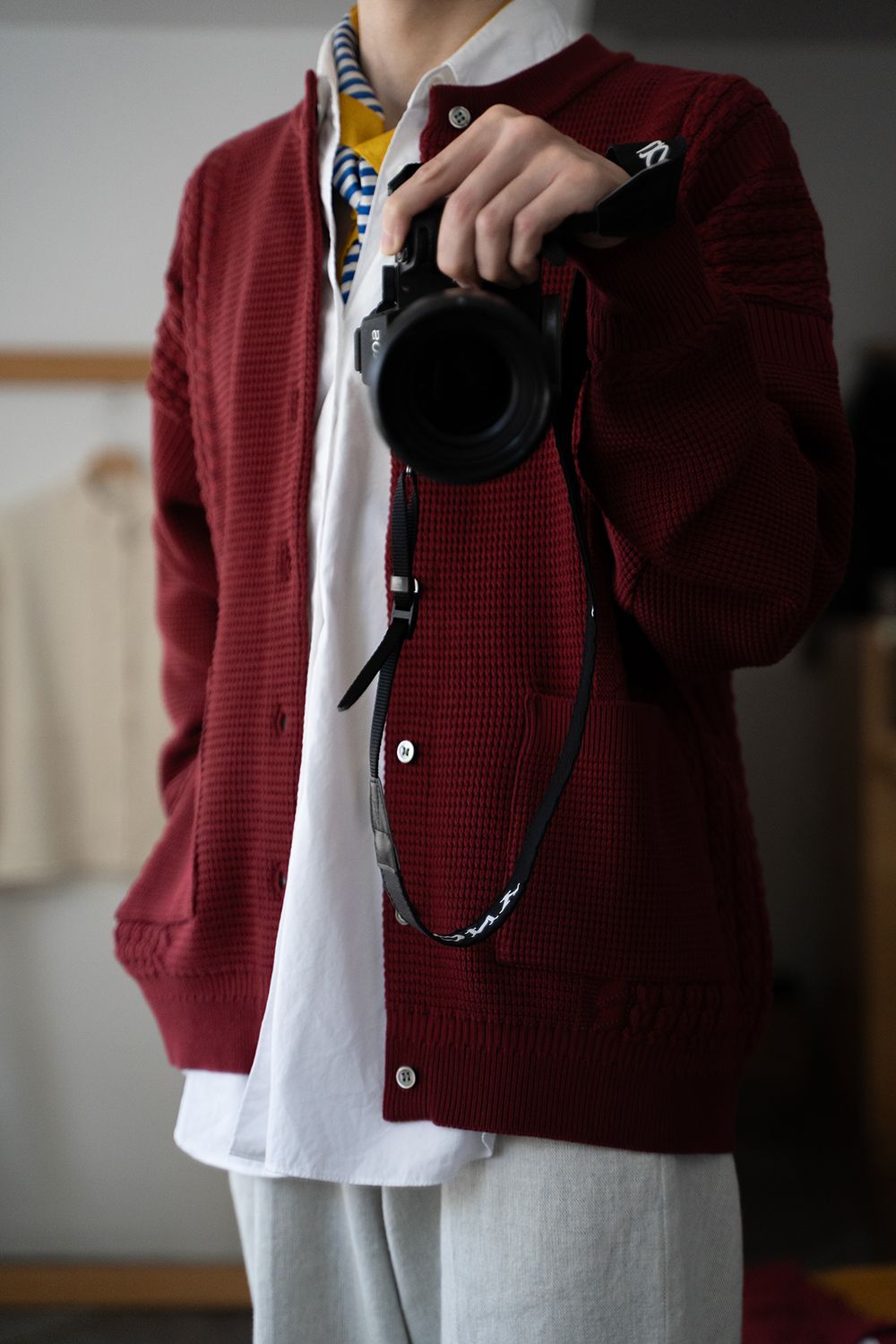 YASHIKI - 【ラスト1点】Akigumo Cardigan(BURGUNDY) | Salty