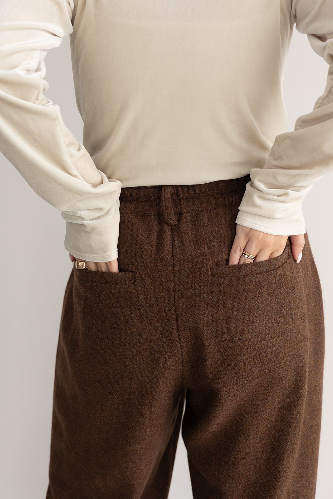 CAVEZA ROSSO - Straight Wool Pants / ストレートウールパンツ