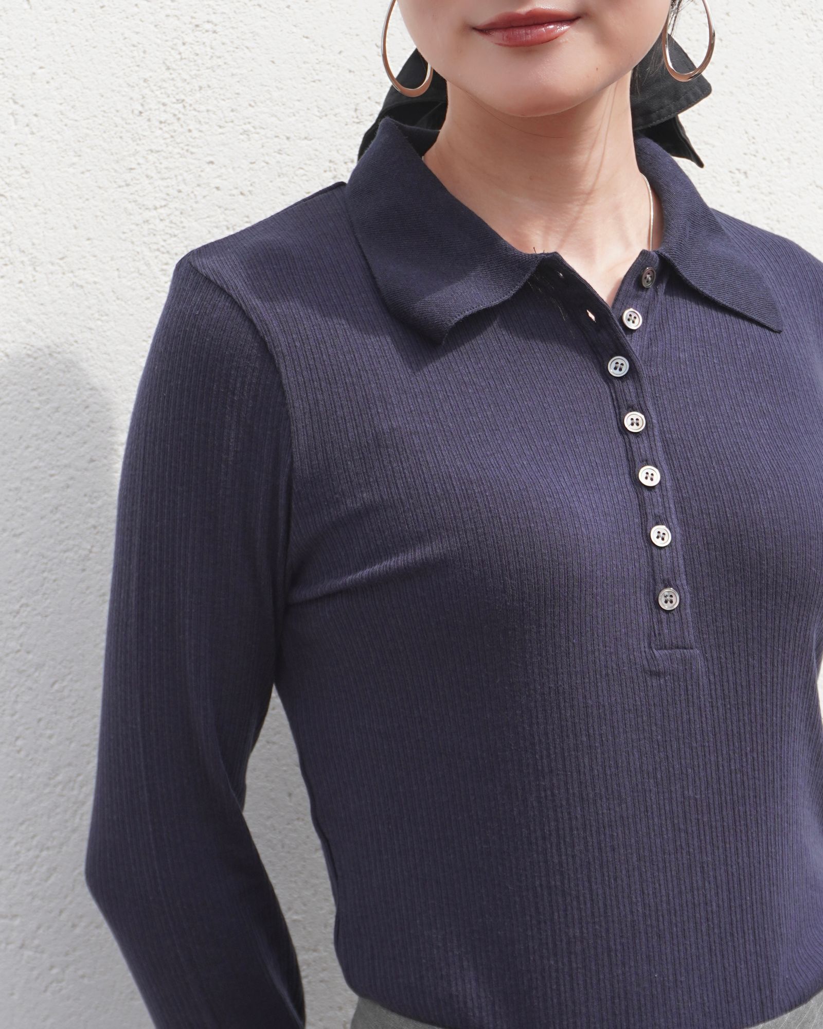 CREDONA - ROLAND POLO / ローランポロシャツ (ネイビー) | Sir online