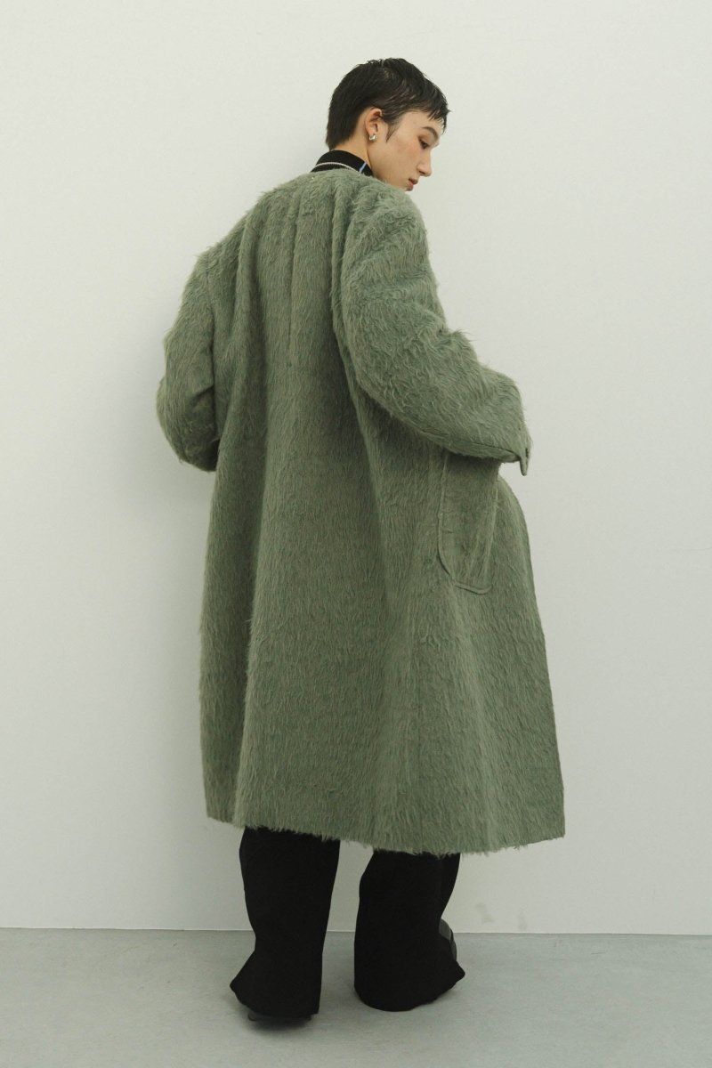 Knuth Marf - 2way accent collar long coat / アクセントカラー