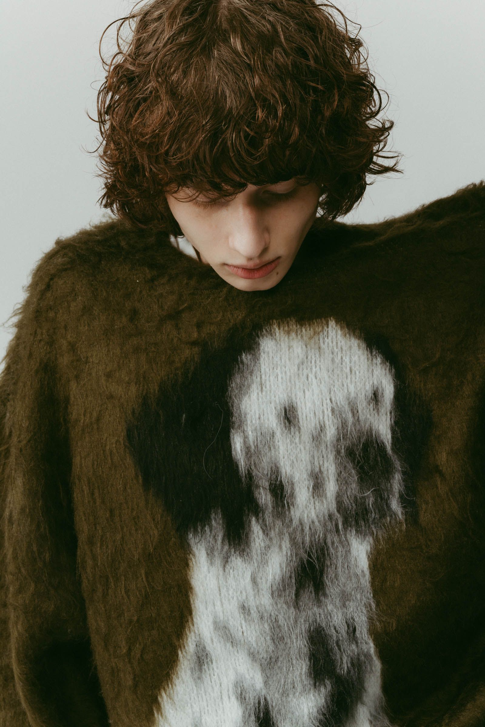 Knuth Marf - dalmatian shaggy knit(unisex) / ダルメシアン シャギー