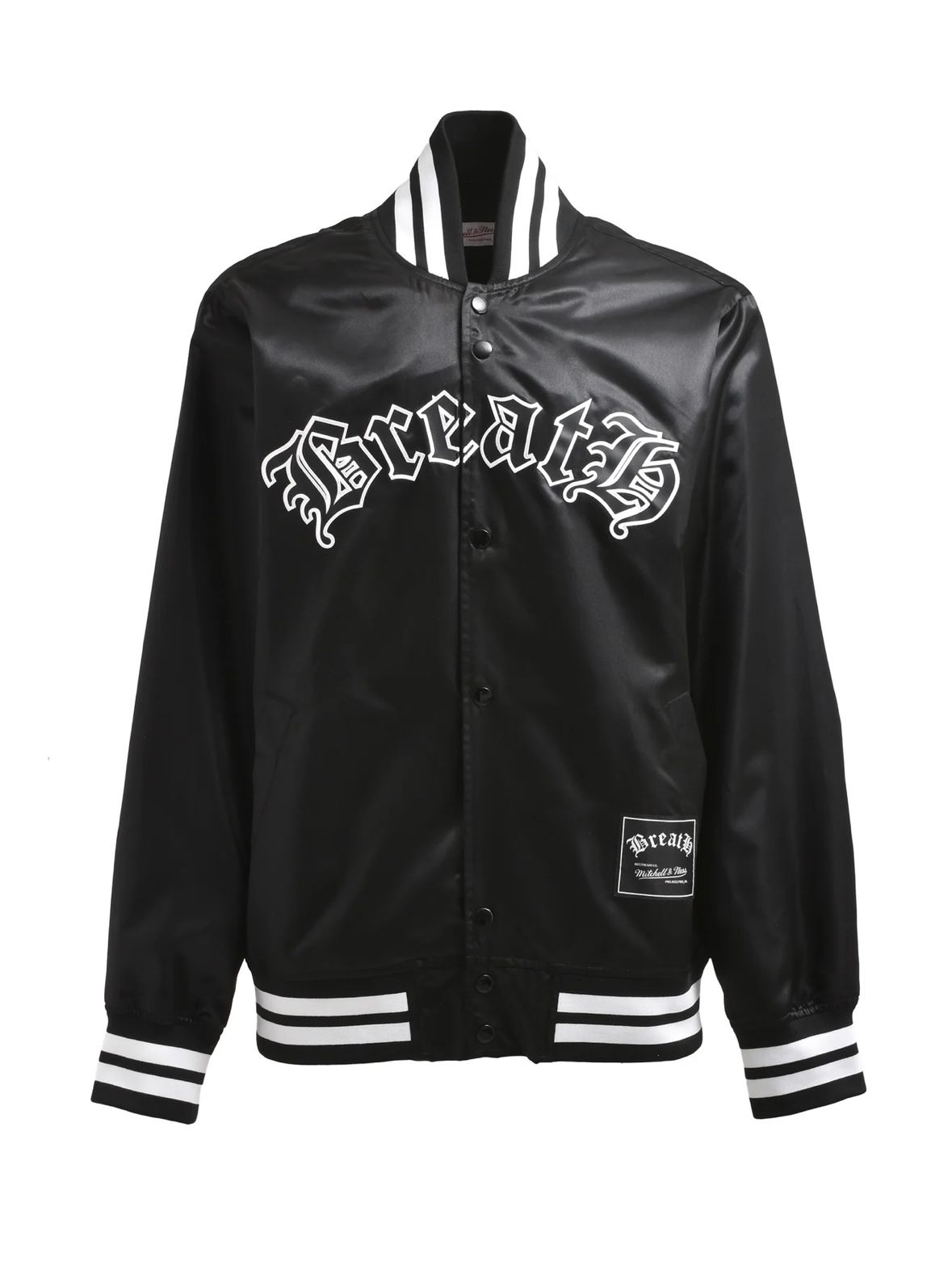 BREATH - 【× MITCHELL & NESS】 サテン ジャケット スタジャン