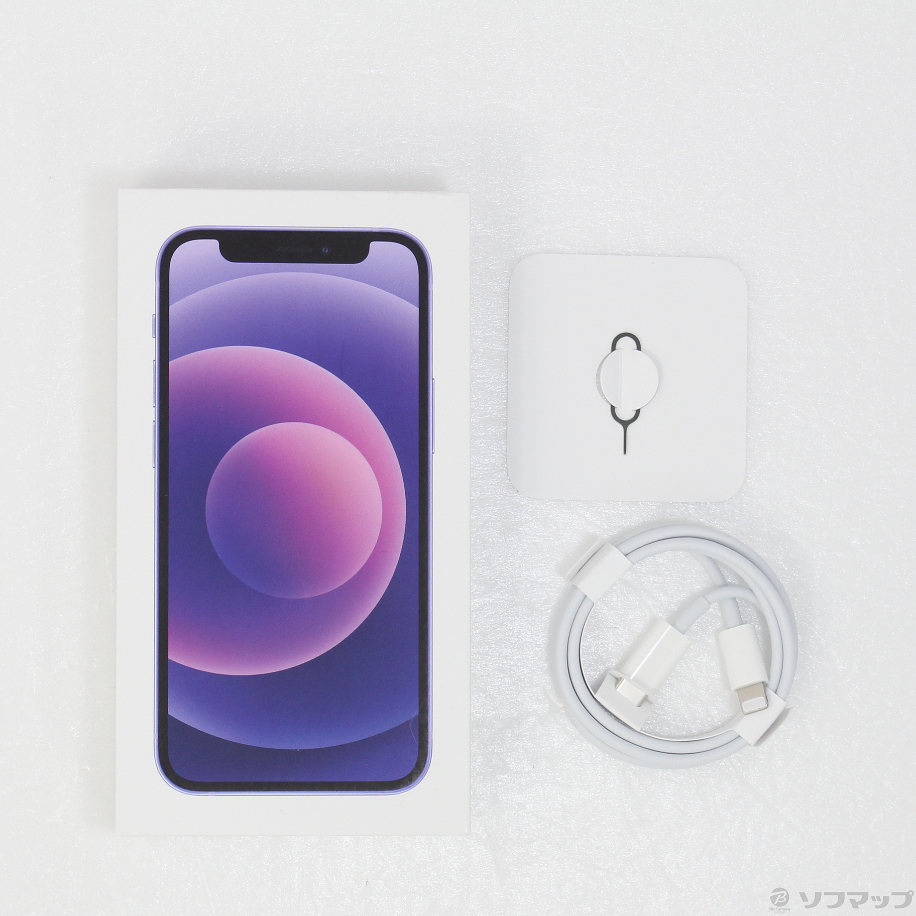 中古】セール対象品 iPhone12 mini 128GB パープル MJQD3J／A SIM