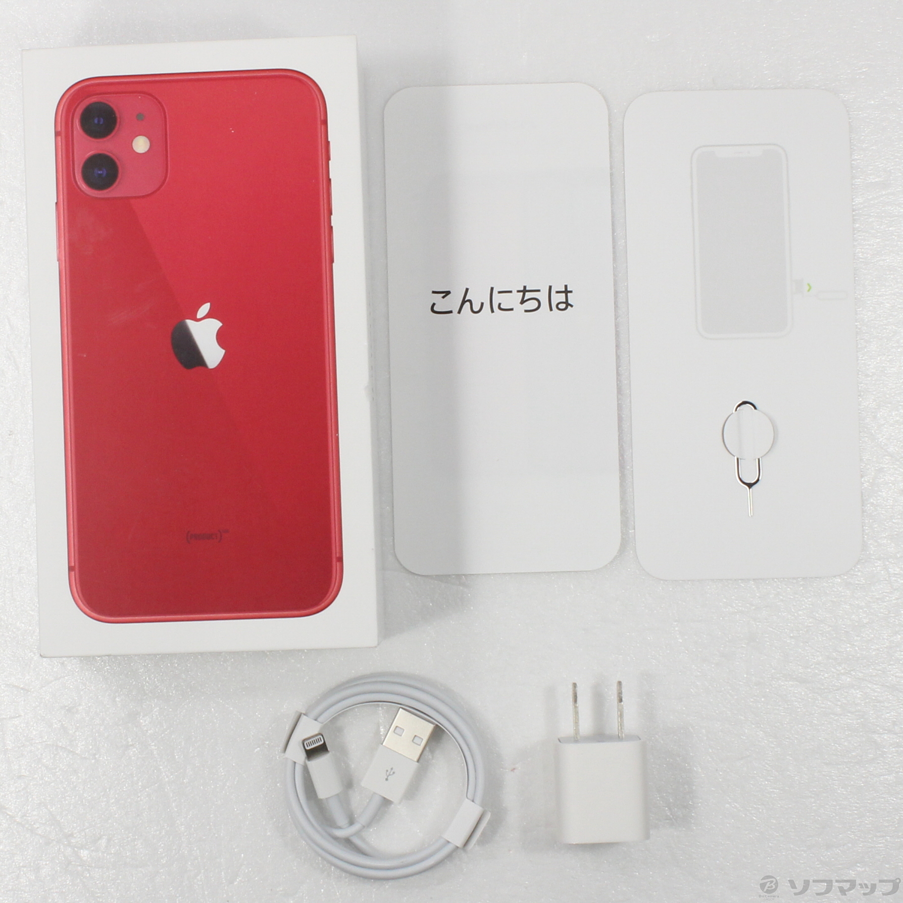 中古】iPhone11 64GB プロダクトレッド MWLV2J／A SIMフリー