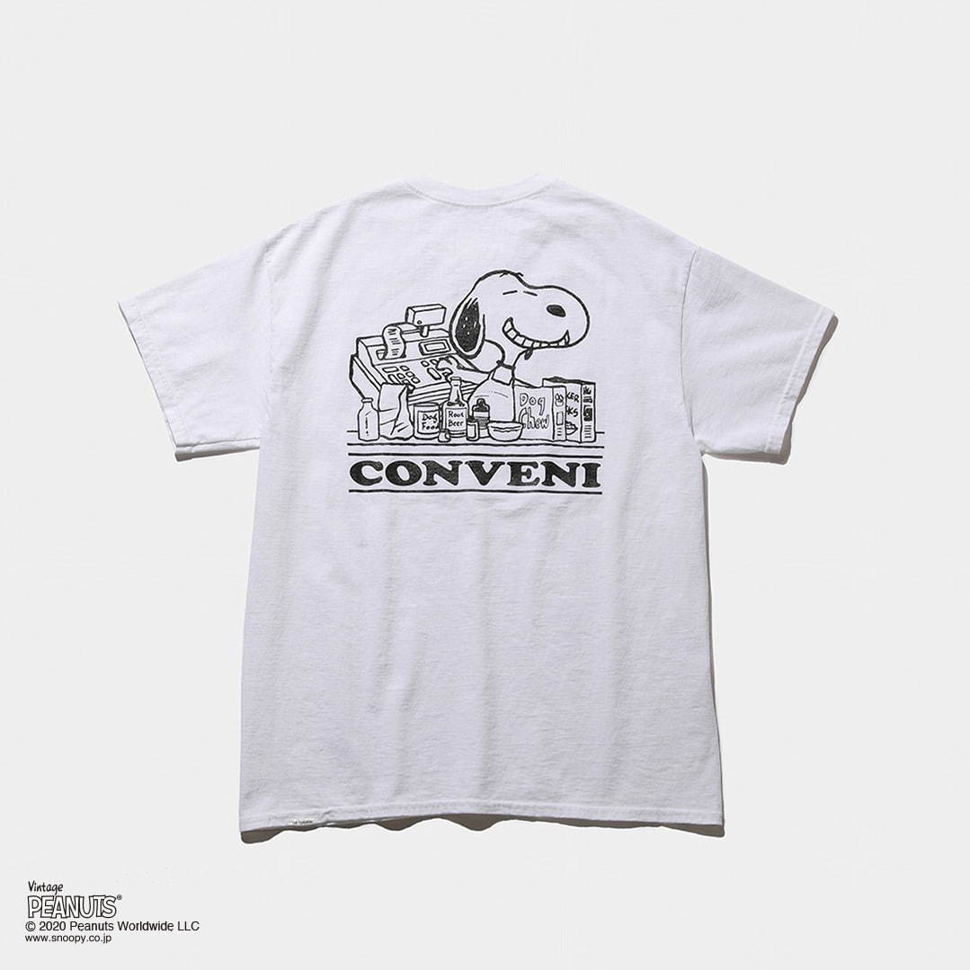 藤原ヒロシ「ザ コンビニ(THE CONVENI)」とスヌーピーコラボTシャツが