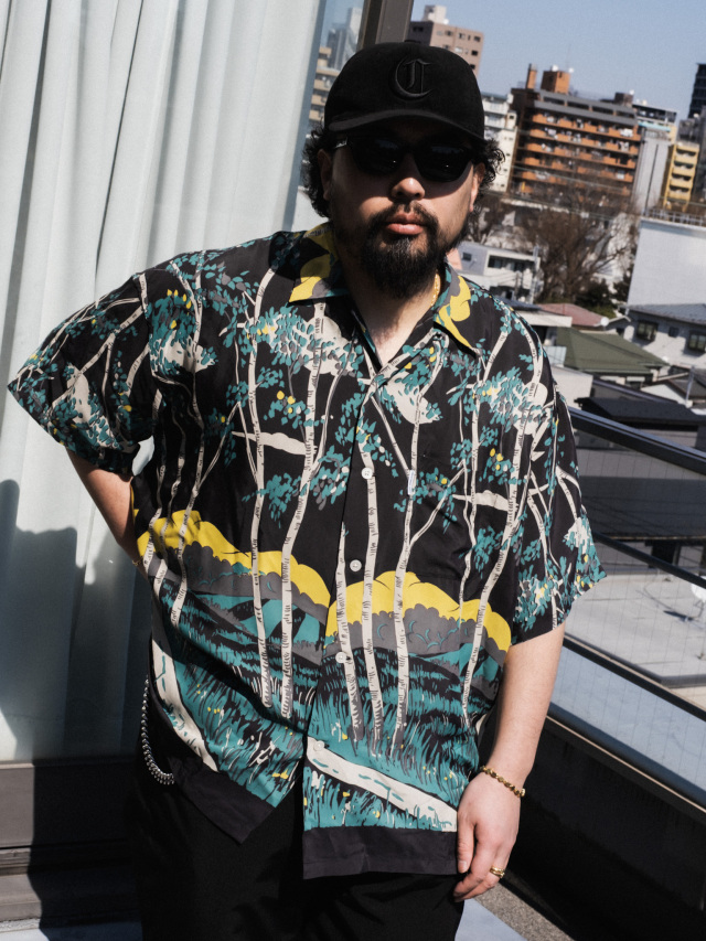 COOTIE 「Rayon Open Collar S/S Shirts」 レーヨン オープンカラーシャツ