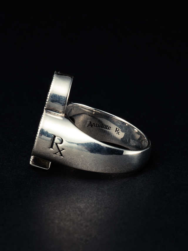 22SS 〜】ANTIDOTE BUYERS CLUB 「Engraved Club Ring 」 SILVER950製
