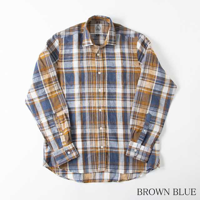 CORDINGS マリブチェック リネンシャツ SHJ319【MENS】 | Mashimo