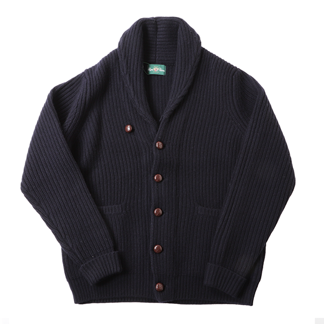 ALAN PAINE 3G ラムウール ショールカラーカーディガン USWORTH【MENS