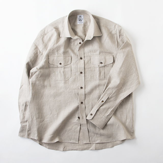 CORDINGS アイリッシュリネンオーバーシャツ SHJ322 【MENS】 | MASHIMO&CO