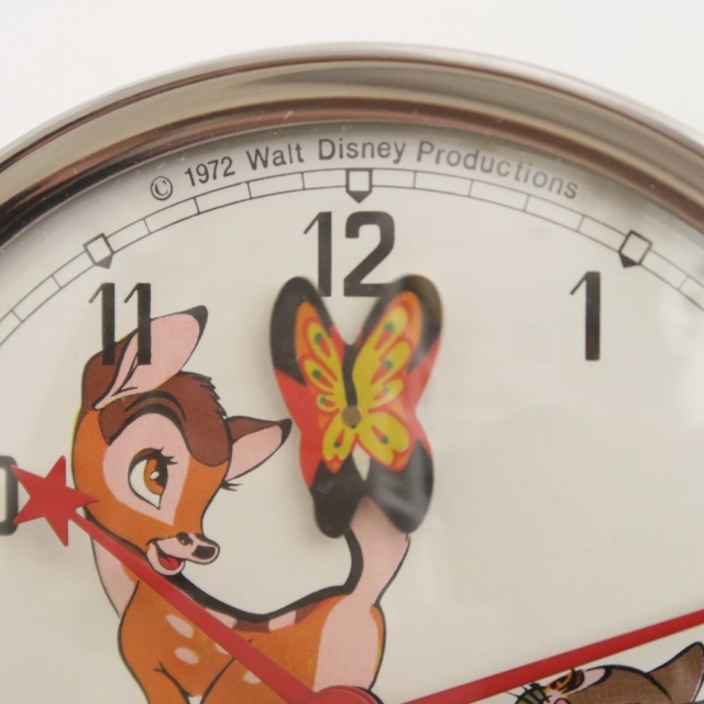 ウォルト・ディズニー 小鹿のバンビ ビンテージ目覚まし時計 BAMBI