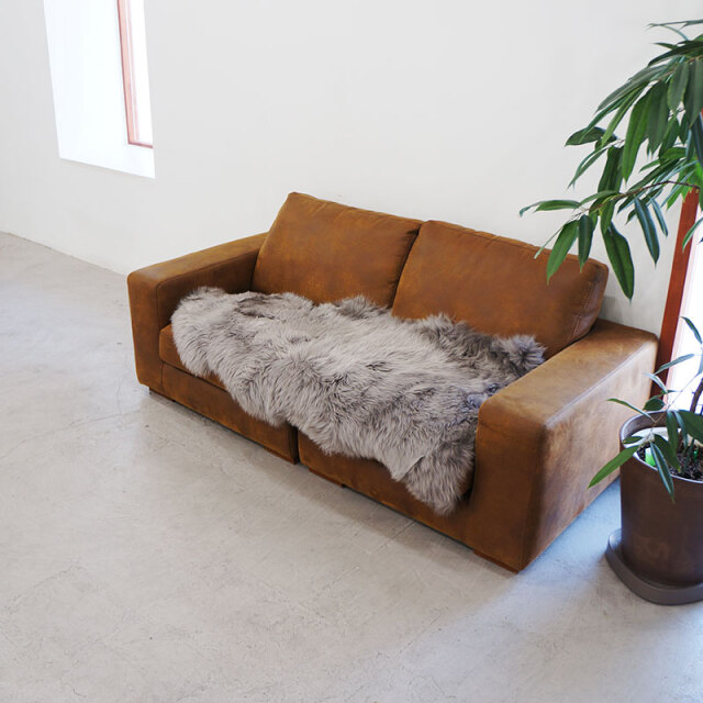 洗えるムートン ラグ 1.5匹サイズ 長毛タイプ ニュージーランド産 60x120cm
