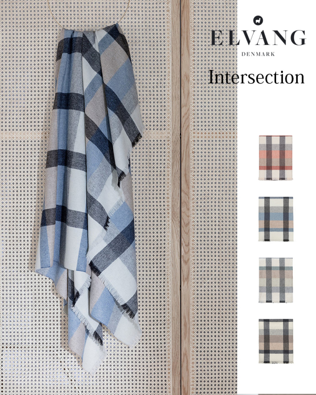 送料無料】北欧デンマーク発 アルパカブランケット INTERSECTION