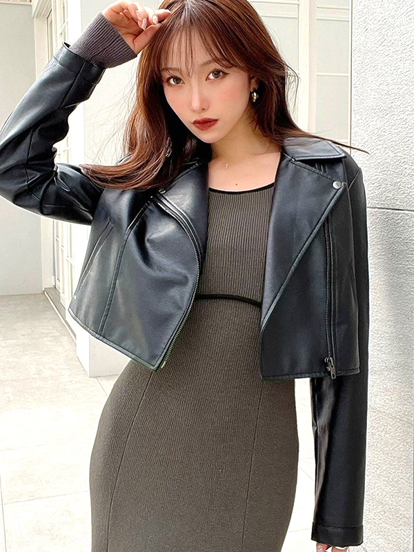 RESEXXY リゼクシー ライダースジャケット レディース ショート丈