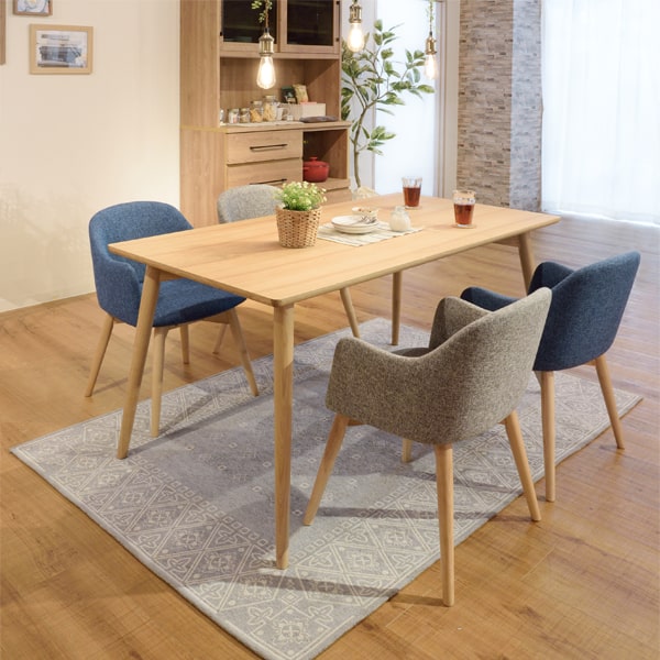 アッシュ材ダイニングセット4人掛けナチュラル｜北欧家具アンバーデザイン