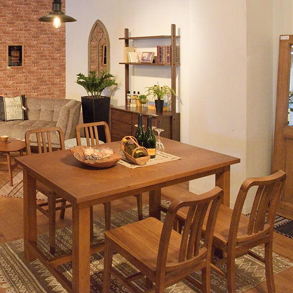 ヘリンボーンのダイニングセット4人掛け｜北欧家具アンバーデザイン