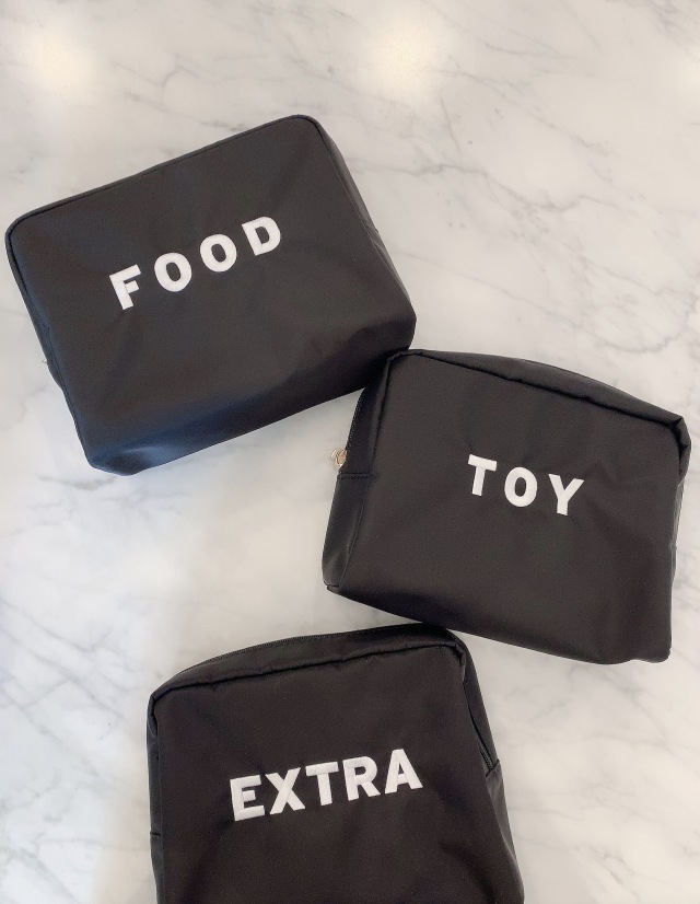 selva secreta】Bucket tote bag with 3 pouches(black)