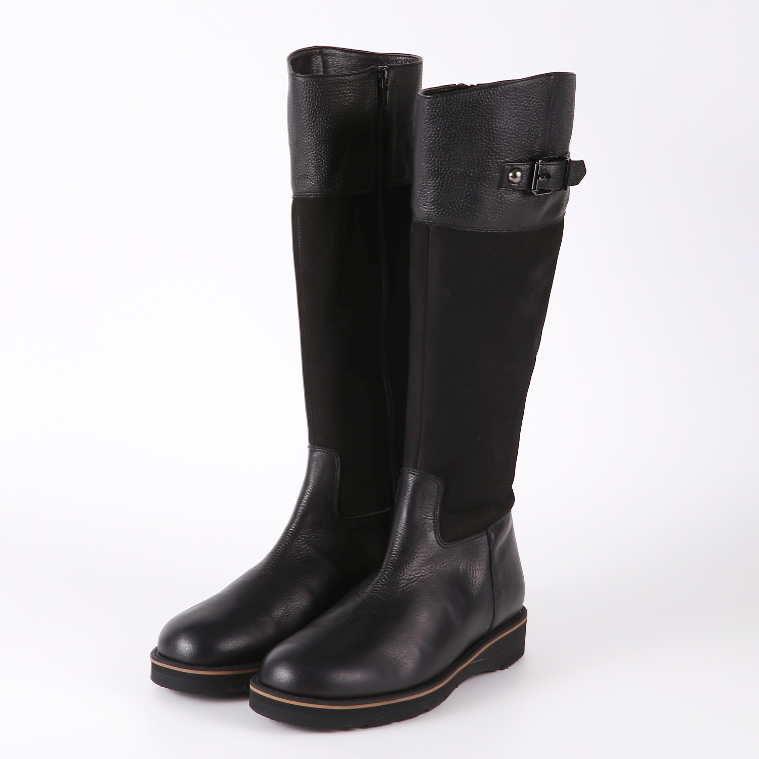 OUTLET】BARCLAY（バークレー）ロングブーツ ブラックコンビ｜BARCLAY