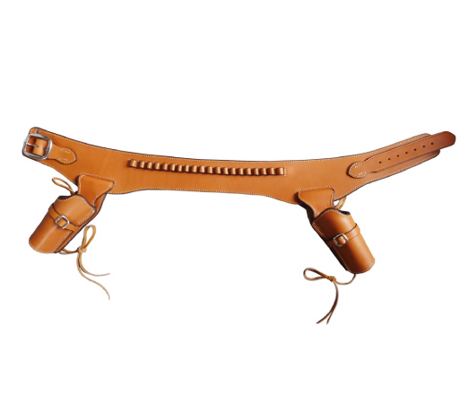 イーストA】 牛革製 2丁用ウェスタンガンベルト 002-M