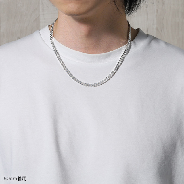 太め】5.3mm喜平チェーンネックレス60cm｜シルバーチェーン