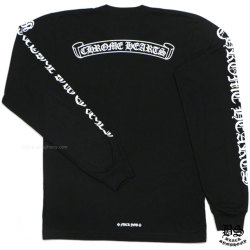 クロムハーツロングTシャツホースシューブラック|クロムハーツ通販専門