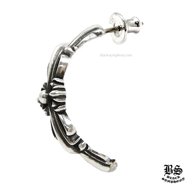 クロムハーツダブルフローラルクロスフープピアス|クロムハーツ通販