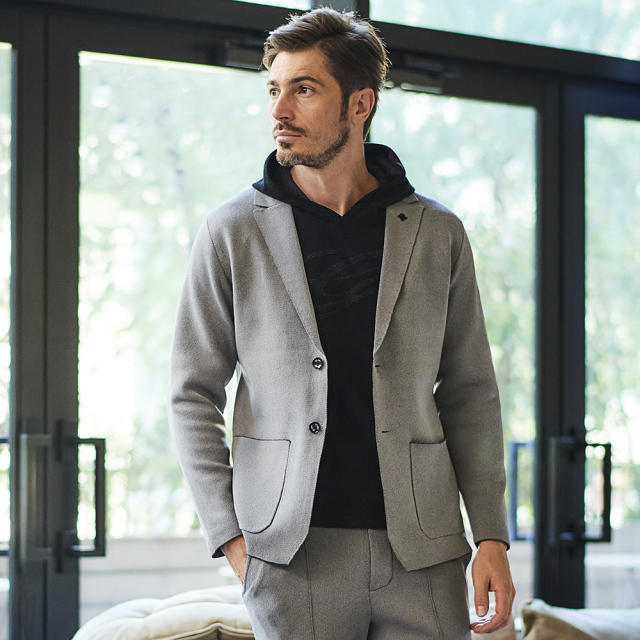 セットアップ ミラノリブニットジャージ ジャケット パンツ プレー