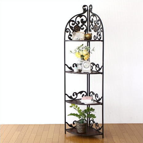 コーナーラック コーナー棚 アイアン家具 飾り棚 おしゃれ コーナー