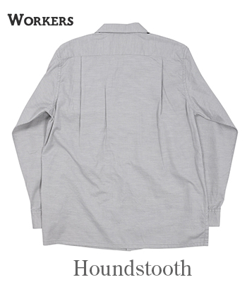 WORKERS ワーカーズ 長袖|千鳥ツイル|ベタシャン|オープンカラーシャツ