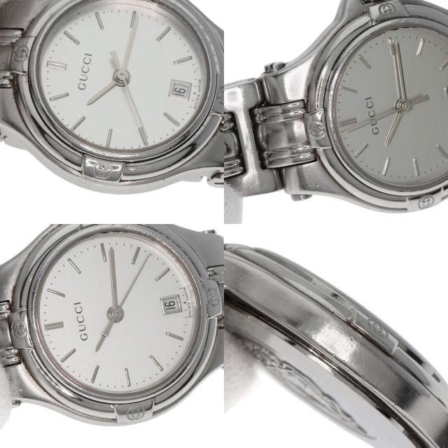 GUCCI グッチ 9040L ラウンドフェイス 腕時計 ステンレススチール/SS
