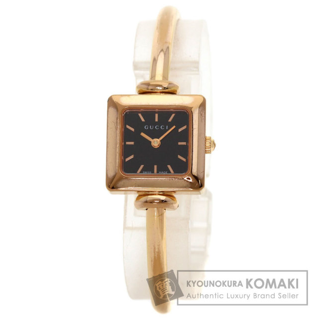 GUCCI グッチ 1900L スクエアフェイス 腕時計 PGP/PGP レディース