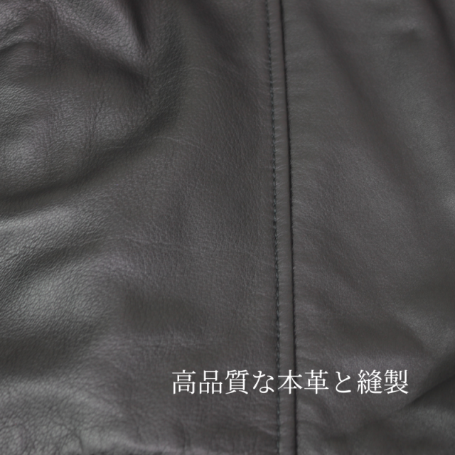 Mo-Laws ラム革 トラッカージャケット メンズ ブラック S/M/L/LL/3L