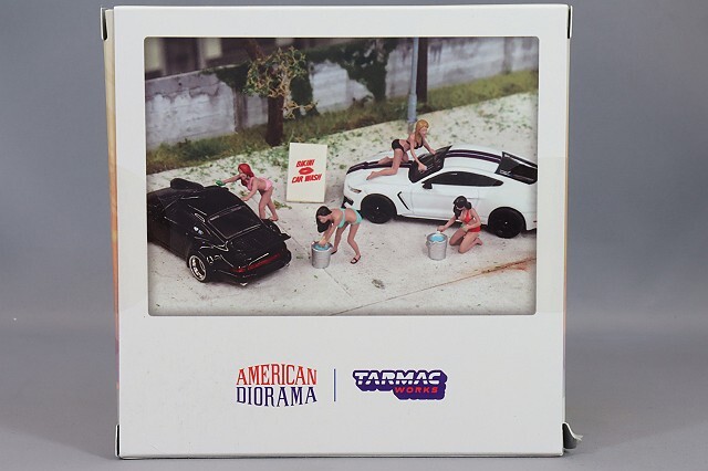 Tarmac x アメリカンジオラマ 1/64 フィギュア ビキニ カーウォッシュ