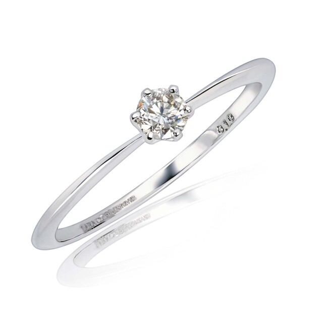 リング 指輪 ダイヤモンド 0.1ct フォーエバー リング pt950 プラチナ