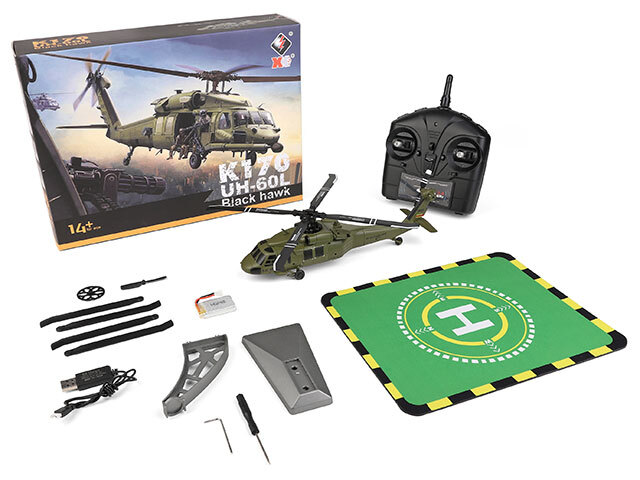 ハイテック 2.4GHz 5CH ヘリコプター K170 UH-60L ブラックホーク RTF