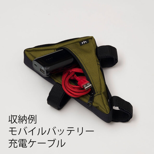 サンカクバッグ】フレームバッグ 小物入れ birdyなどに 日本製 No.5124
